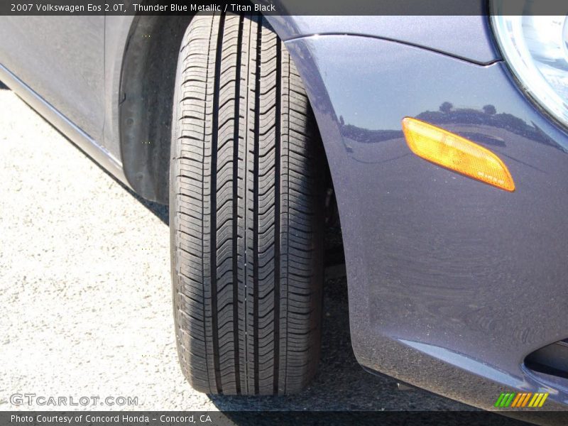 Thunder Blue Metallic / Titan Black 2007 Volkswagen Eos 2.0T