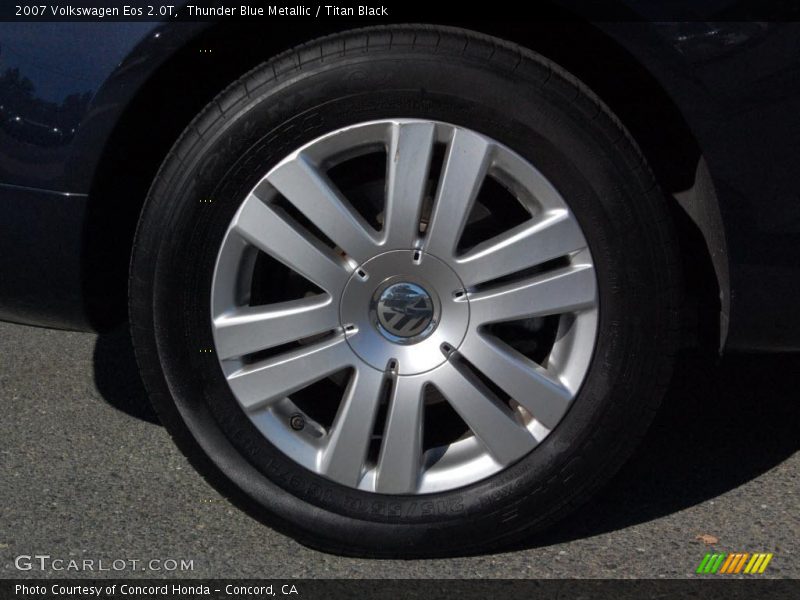 Thunder Blue Metallic / Titan Black 2007 Volkswagen Eos 2.0T