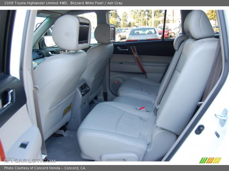 Blizzard White Pearl / Ash Gray 2008 Toyota Highlander Limited 4WD