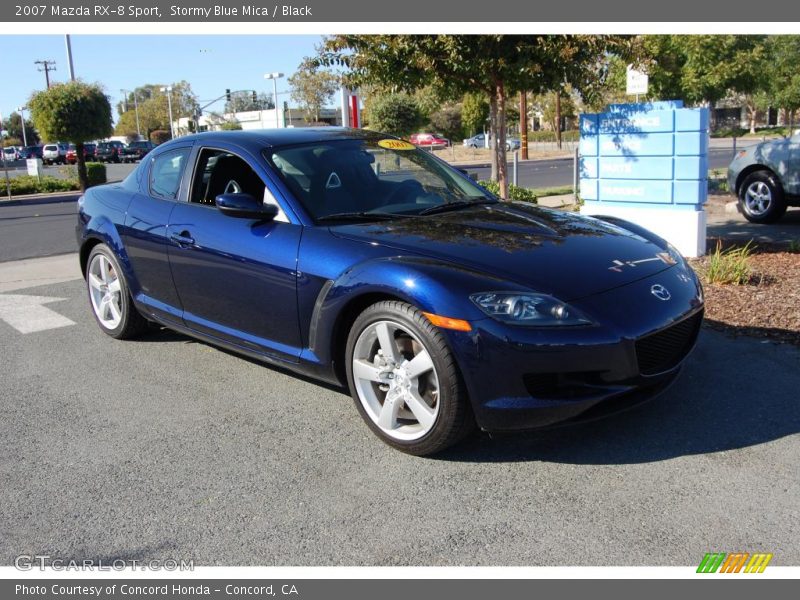 Stormy Blue Mica / Black 2007 Mazda RX-8 Sport