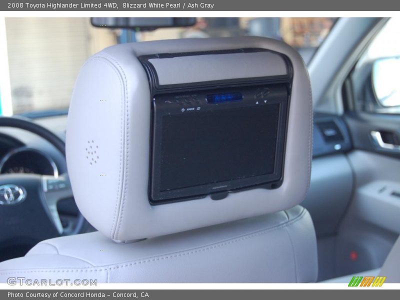 Blizzard White Pearl / Ash Gray 2008 Toyota Highlander Limited 4WD