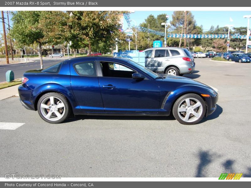 Stormy Blue Mica / Black 2007 Mazda RX-8 Sport