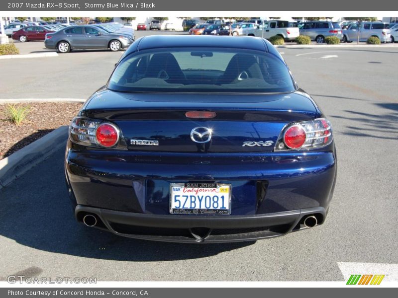 Stormy Blue Mica / Black 2007 Mazda RX-8 Sport