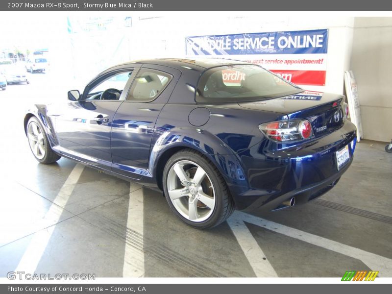 Stormy Blue Mica / Black 2007 Mazda RX-8 Sport