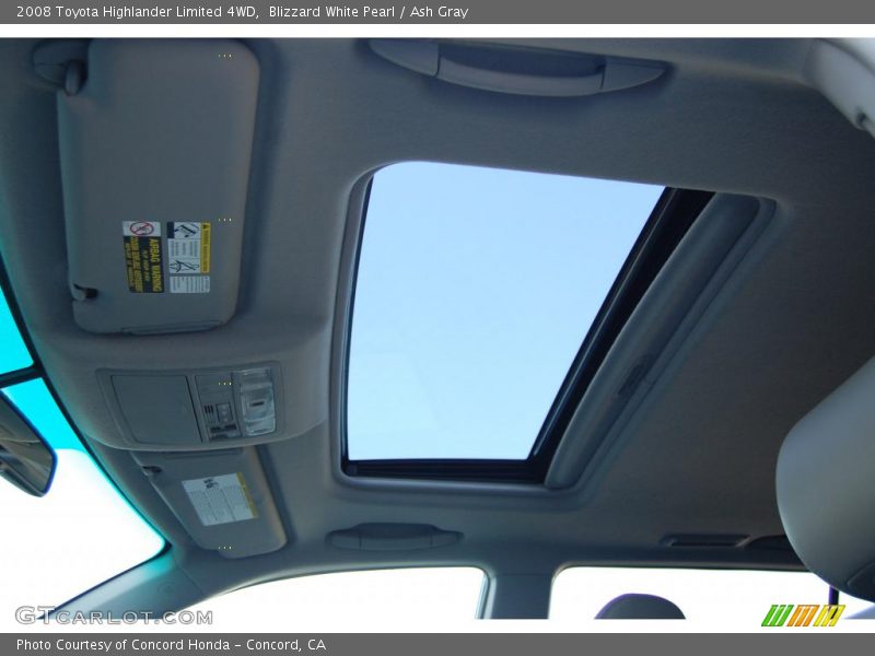 Blizzard White Pearl / Ash Gray 2008 Toyota Highlander Limited 4WD