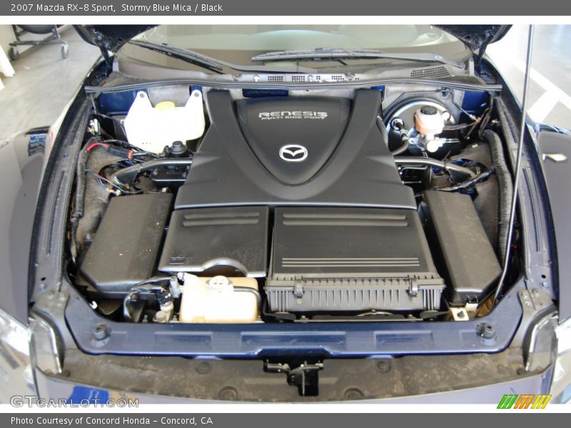 Stormy Blue Mica / Black 2007 Mazda RX-8 Sport