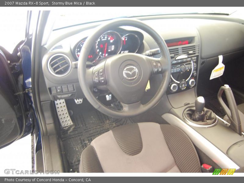 Stormy Blue Mica / Black 2007 Mazda RX-8 Sport