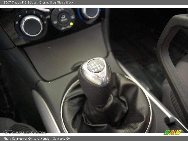 Stormy Blue Mica / Black 2007 Mazda RX-8 Sport