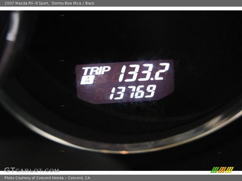 Stormy Blue Mica / Black 2007 Mazda RX-8 Sport