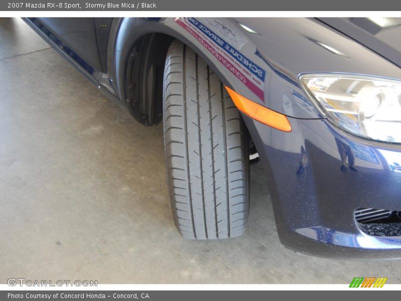 Stormy Blue Mica / Black 2007 Mazda RX-8 Sport