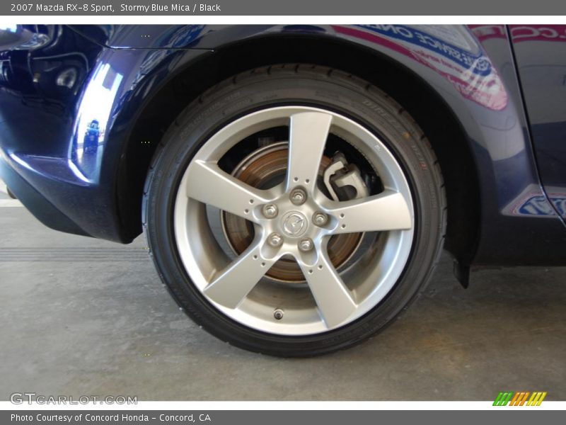 Stormy Blue Mica / Black 2007 Mazda RX-8 Sport