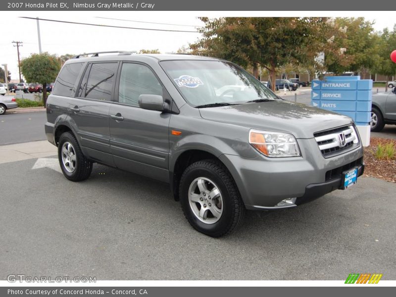 Nimbus Gray Metallic / Gray 2007 Honda Pilot EX