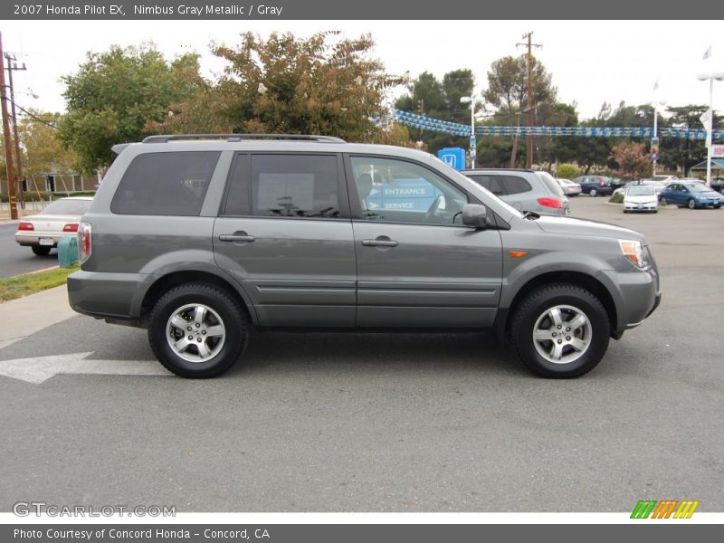 Nimbus Gray Metallic / Gray 2007 Honda Pilot EX