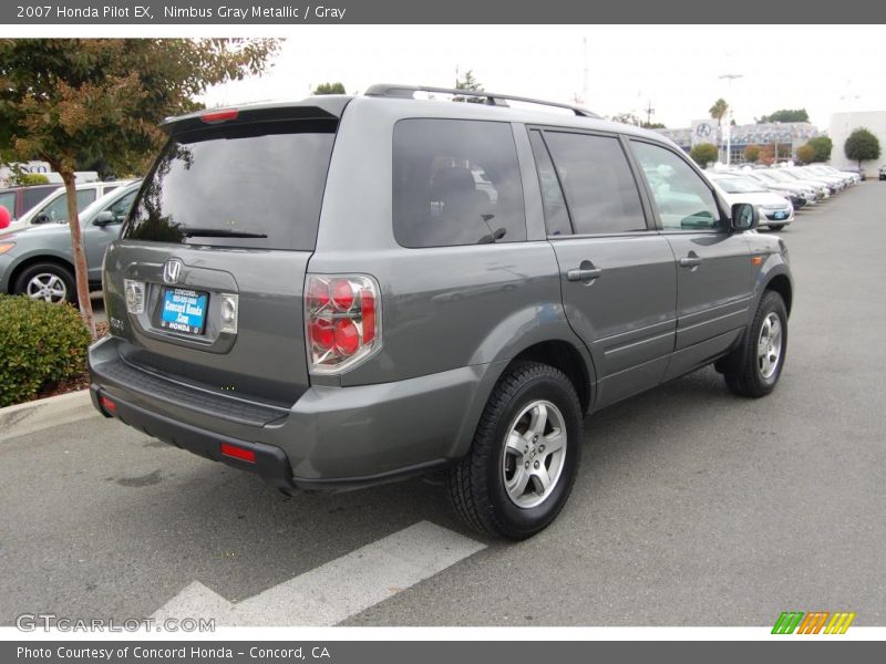 Nimbus Gray Metallic / Gray 2007 Honda Pilot EX