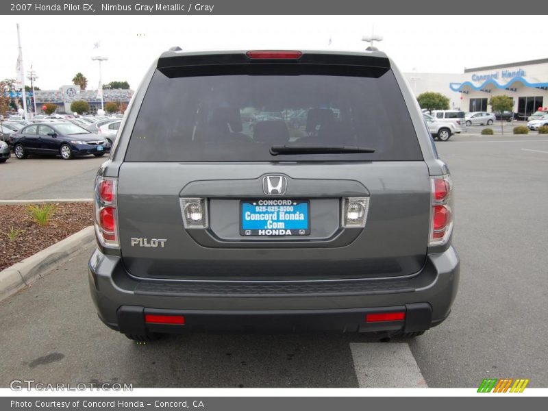 Nimbus Gray Metallic / Gray 2007 Honda Pilot EX