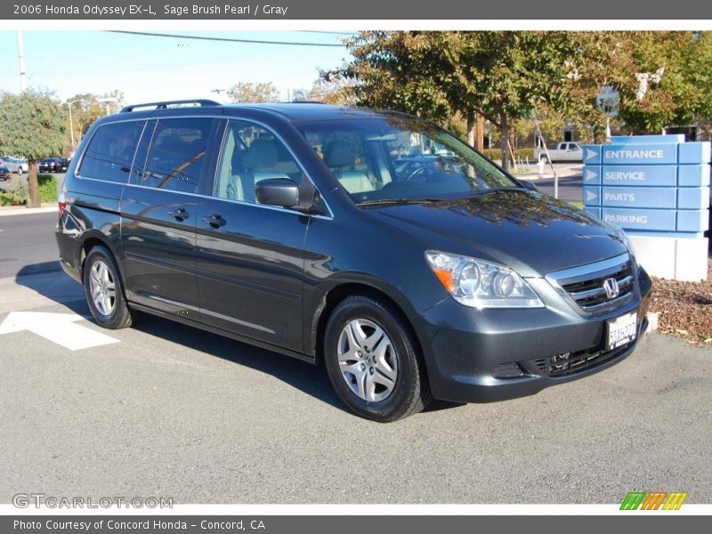 Sage Brush Pearl / Gray 2006 Honda Odyssey EX-L