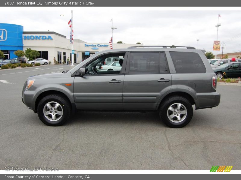 Nimbus Gray Metallic / Gray 2007 Honda Pilot EX