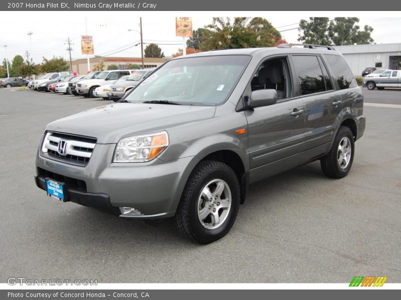 Nimbus Gray Metallic / Gray 2007 Honda Pilot EX