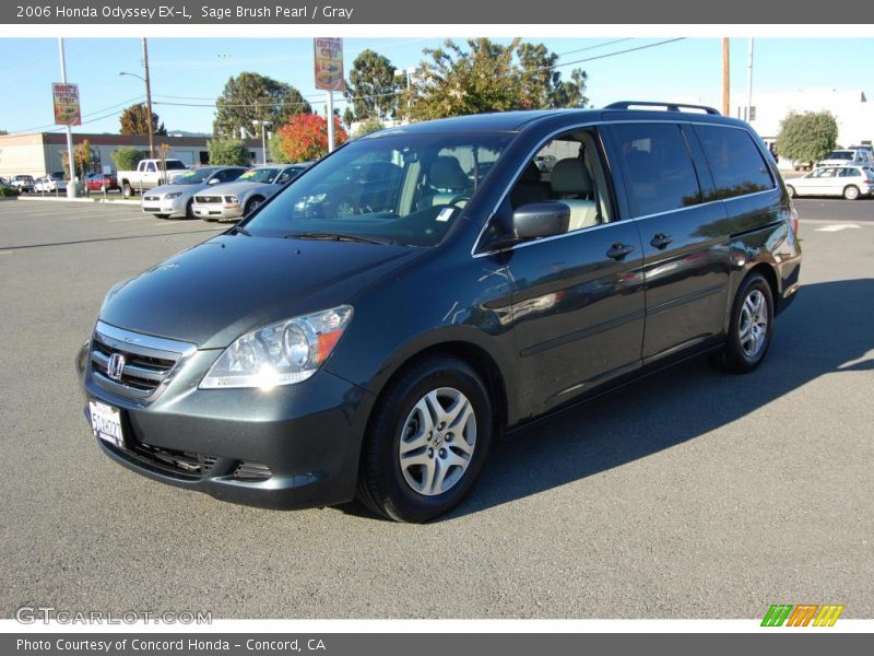 Sage Brush Pearl / Gray 2006 Honda Odyssey EX-L