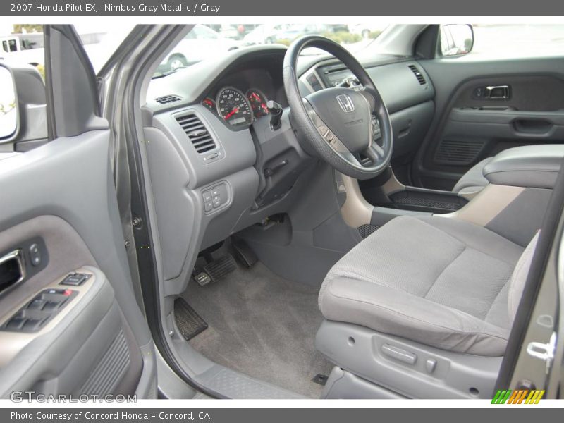 Nimbus Gray Metallic / Gray 2007 Honda Pilot EX