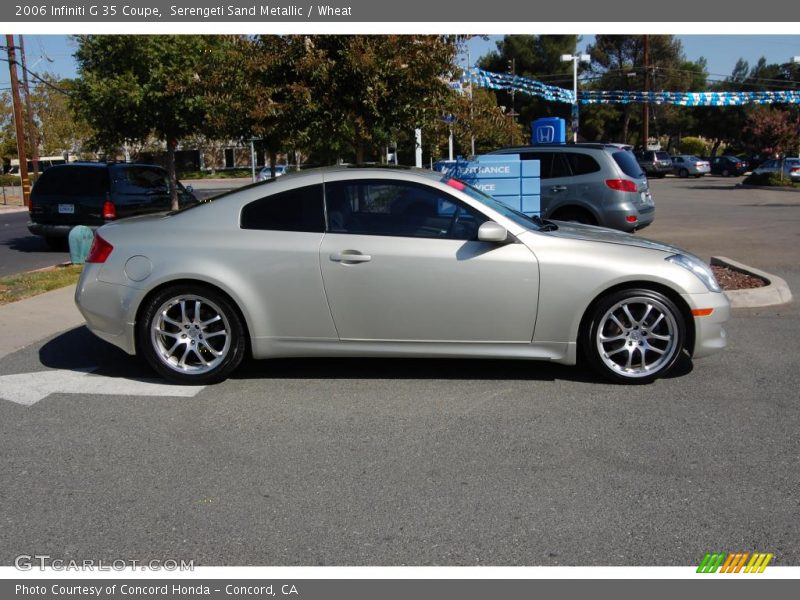 Serengeti Sand Metallic / Wheat 2006 Infiniti G 35 Coupe