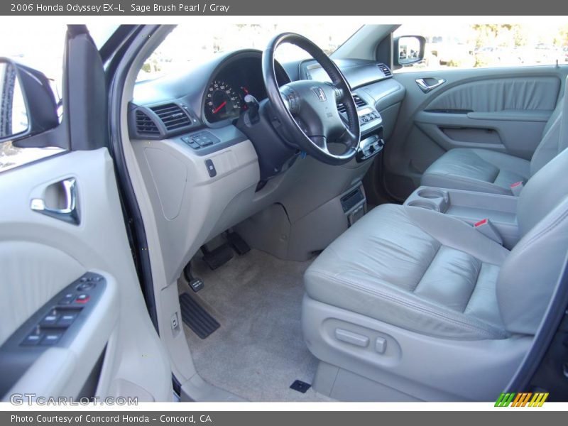 Sage Brush Pearl / Gray 2006 Honda Odyssey EX-L