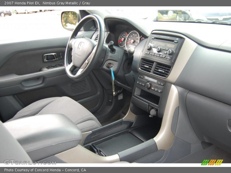 Nimbus Gray Metallic / Gray 2007 Honda Pilot EX