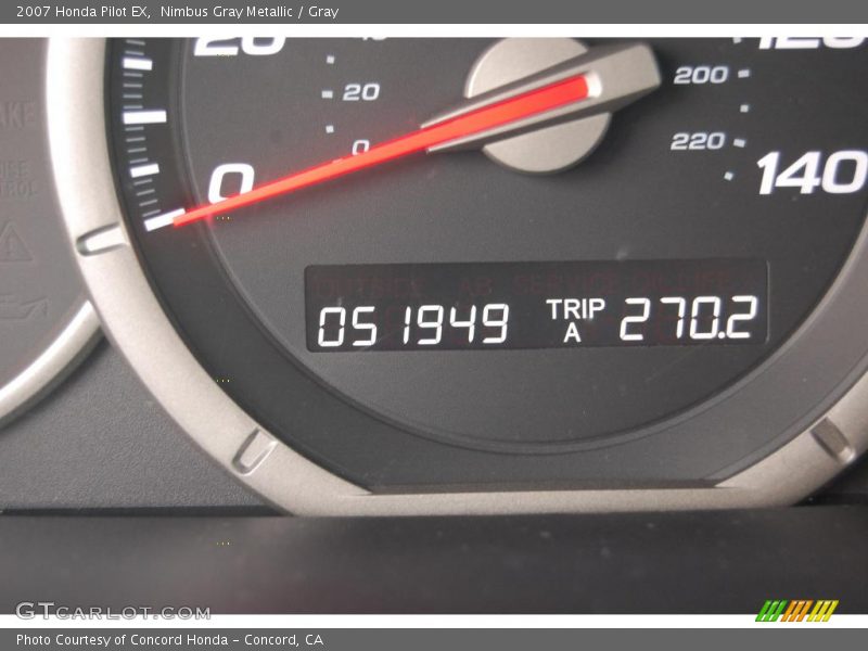 Nimbus Gray Metallic / Gray 2007 Honda Pilot EX