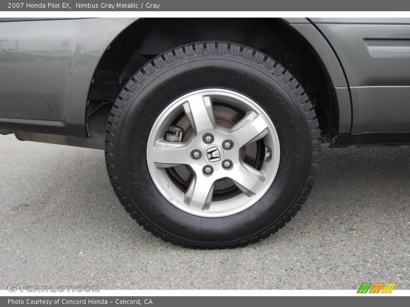 Nimbus Gray Metallic / Gray 2007 Honda Pilot EX