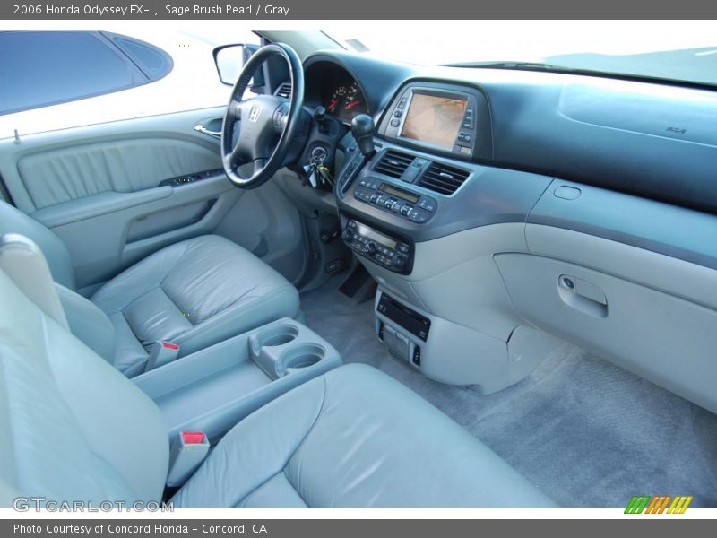Sage Brush Pearl / Gray 2006 Honda Odyssey EX-L