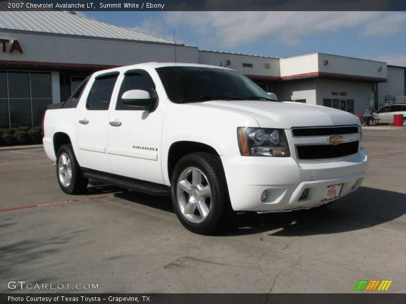 Summit White / Ebony 2007 Chevrolet Avalanche LT
