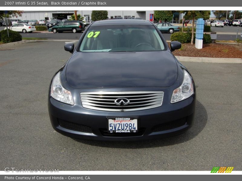 Black Obsidian / Graphite Black 2007 Infiniti G 35 Sedan