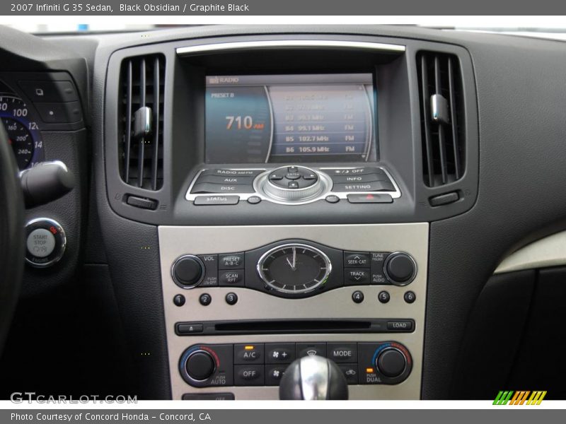 Black Obsidian / Graphite Black 2007 Infiniti G 35 Sedan