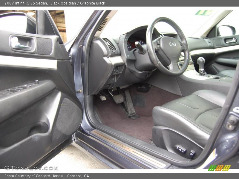 Black Obsidian / Graphite Black 2007 Infiniti G 35 Sedan
