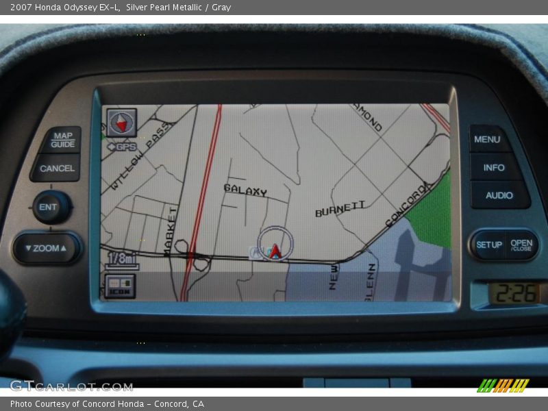 Silver Pearl Metallic / Gray 2007 Honda Odyssey EX-L