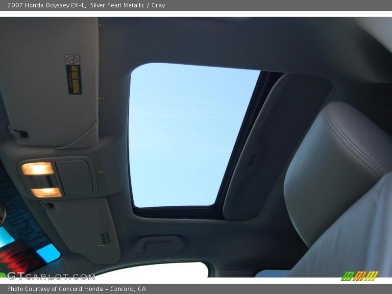 Silver Pearl Metallic / Gray 2007 Honda Odyssey EX-L