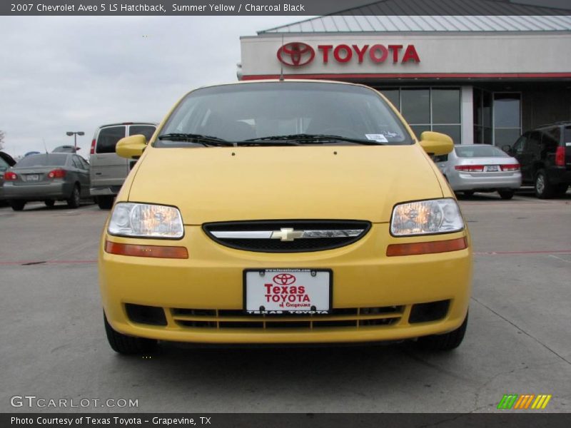 Summer Yellow / Charcoal Black 2007 Chevrolet Aveo 5 LS Hatchback