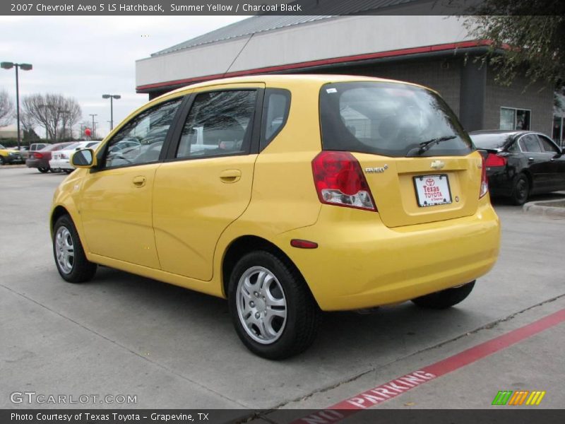 Summer Yellow / Charcoal Black 2007 Chevrolet Aveo 5 LS Hatchback