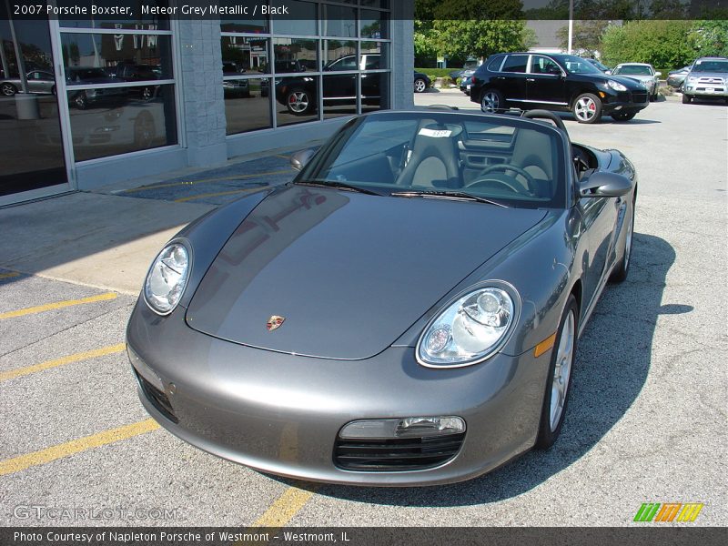 Meteor Grey Metallic / Black 2007 Porsche Boxster