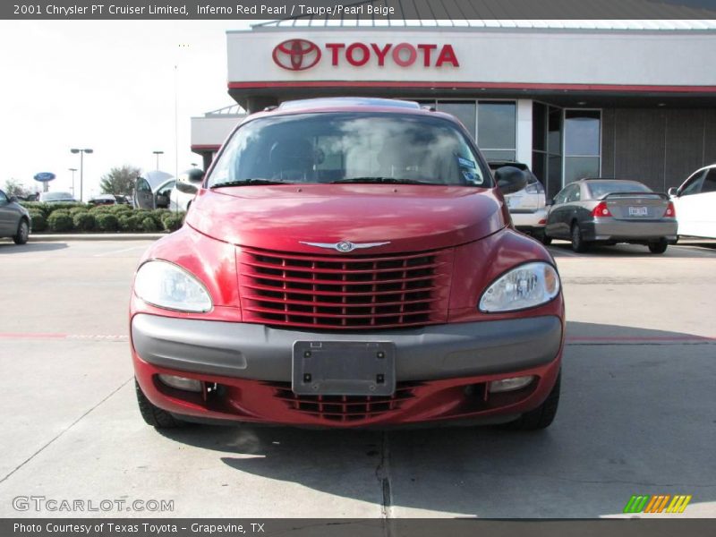Inferno Red Pearl / Taupe/Pearl Beige 2001 Chrysler PT Cruiser Limited