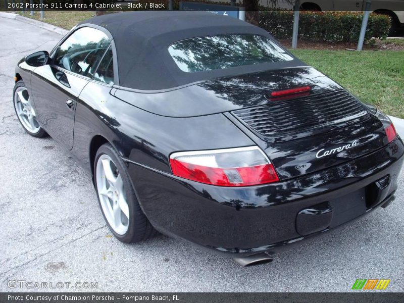 Black / Black 2002 Porsche 911 Carrera 4 Cabriolet
