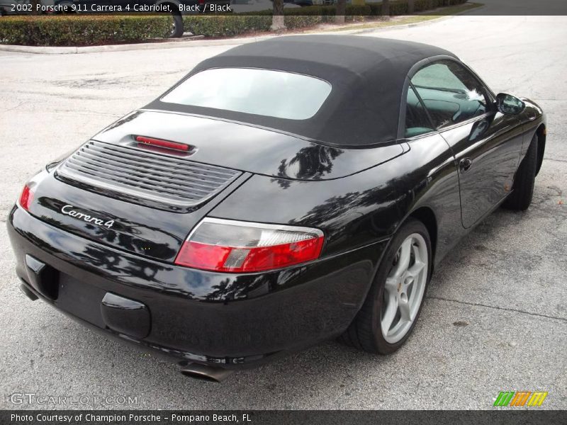 Black / Black 2002 Porsche 911 Carrera 4 Cabriolet