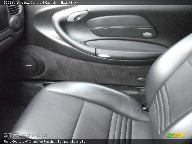 Black / Black 2002 Porsche 911 Carrera 4 Cabriolet