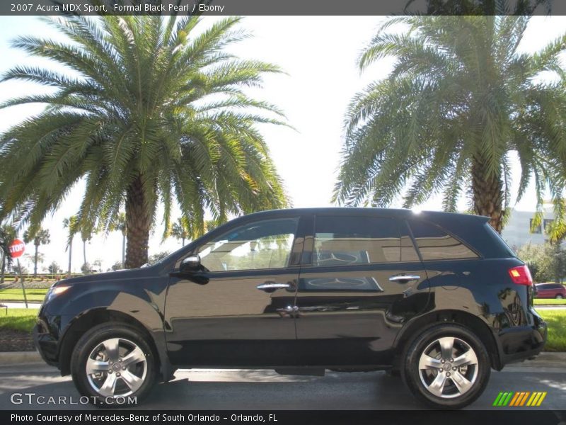 Formal Black Pearl / Ebony 2007 Acura MDX Sport
