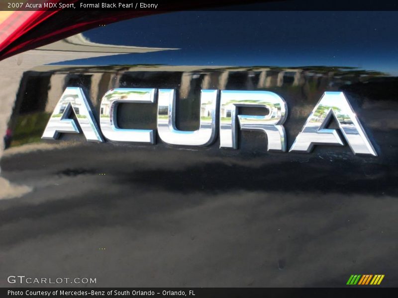 Formal Black Pearl / Ebony 2007 Acura MDX Sport