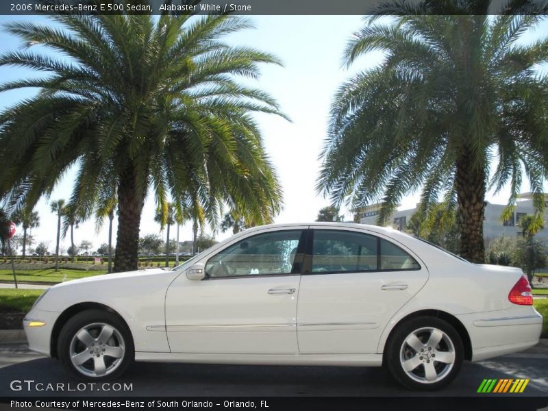 Alabaster White / Stone 2006 Mercedes-Benz E 500 Sedan