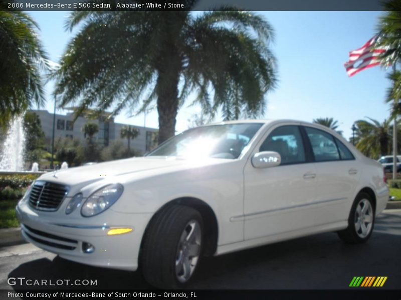 Alabaster White / Stone 2006 Mercedes-Benz E 500 Sedan