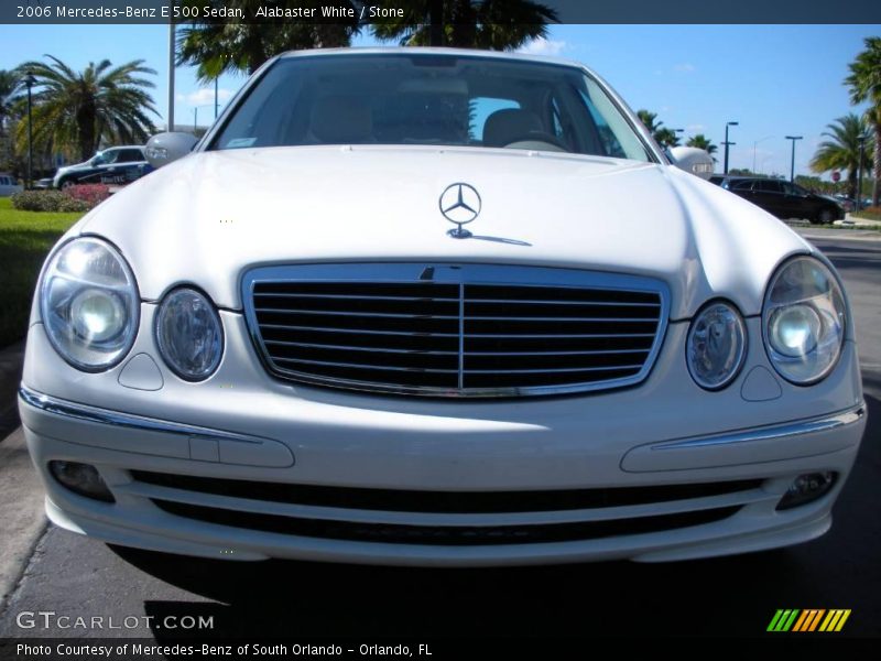 Alabaster White / Stone 2006 Mercedes-Benz E 500 Sedan