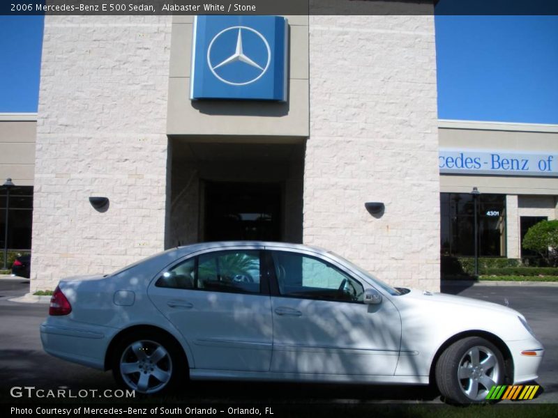 Alabaster White / Stone 2006 Mercedes-Benz E 500 Sedan