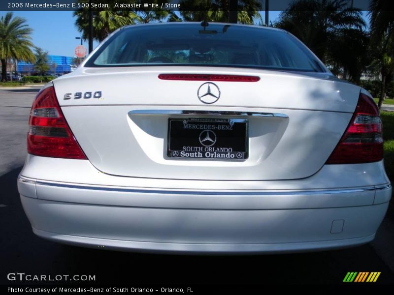 Alabaster White / Stone 2006 Mercedes-Benz E 500 Sedan